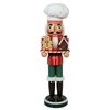WVIOUOPU Gingerbread Nutcracker Wooden Baking Nutcracker Chef Christmas Decorations -