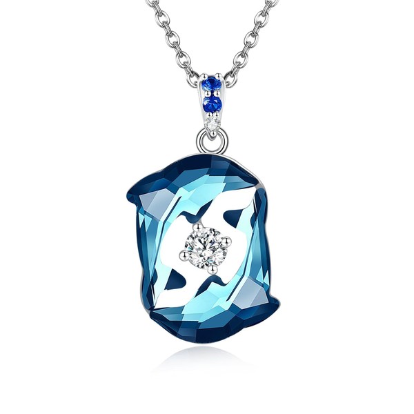 YAFEINI Dolphin Necklace 925 Sterling Silver Dolphin Pendant Necklace with