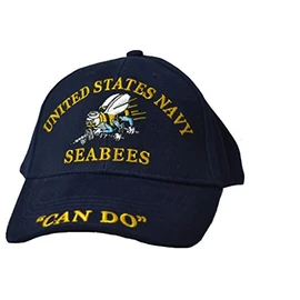 Eagle Emblems Inc. United States Navy Seabees Hat Blue