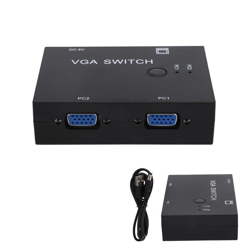 VGA Switcher 2 Input +1 Output MultiComputer Host Converter 2