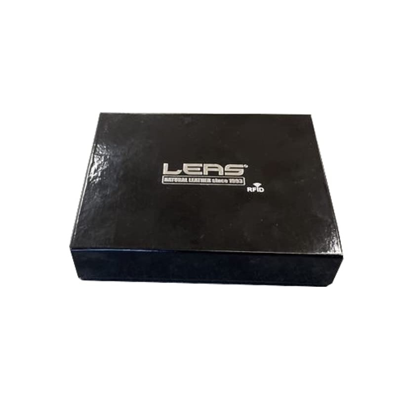 Leather Boxed Style wallet LEAS, red/cherry - ''LEAS Special Edition''