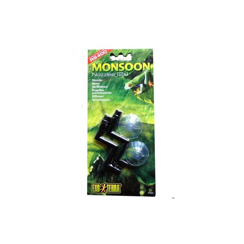 Exo Terra Nozzles Replacement for Monsoon RS400 High-Pressure Rainfall System,
