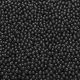 sourcing map 5000Pcs Faux Pearl for Vase Filler, 4mm No Hole ABS Round Pearls for Crafting, Jewelry Making, Vase Filler, Cosmetic Boxes, DIY Parts, Table Scatter, Home Decoration, Black