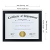 ELSKER&HOME 8.5x11 Certificate Frame - Classic Black Color Frame -