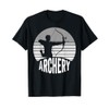 Archery Target Silhouette Bow Arrow Style T-Shirt