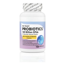 Probióticos 120 Billion Cfus 120 Cápsulas X Frasco