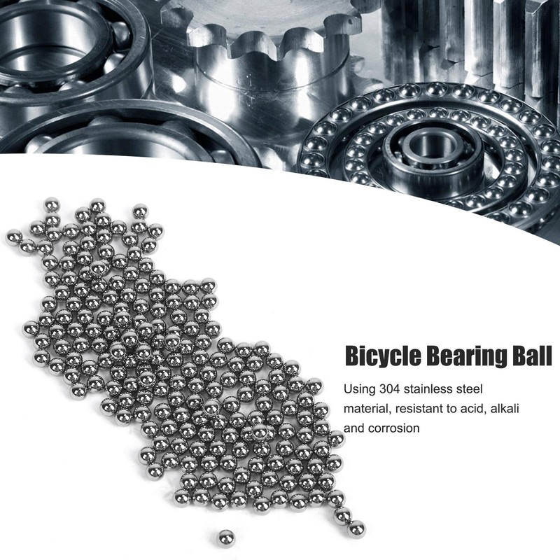 Sfere in Acciaio per Cuscinetti Bicicletta 3/16 Pollici, Ricambio Ruota