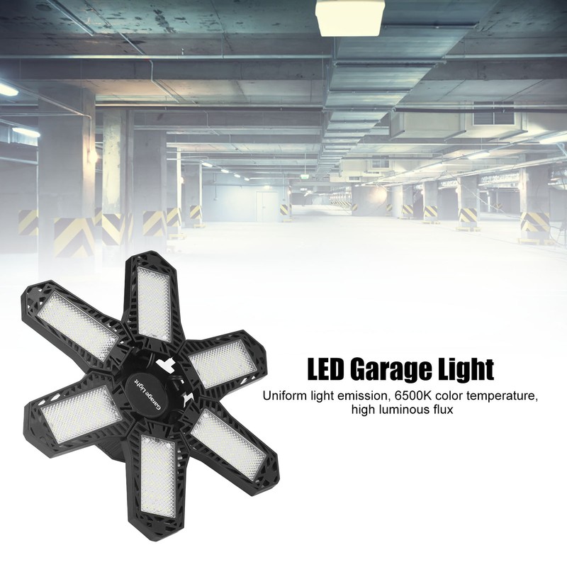LED Garage Light 1800LM 24W 6 Leaf Foldable Good Heat