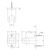 LIXIL INAX Bathroom Shower Hook for Public BF-30A