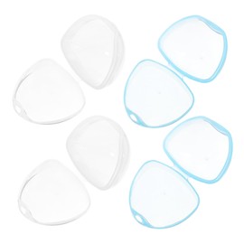 LIFKOME 4Pcs Holder Case Portable Pacifier Container Box for Clean Storage for Home Travel Versatile Organizer for Items Transparent