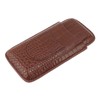 Cigar Holder Case Artificial Leather Portable Durable Elegant 3 Finger