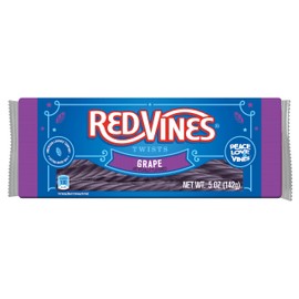 Red Vines Licorice, Grape Flavor Twists, Soft & Chewy Candy, 5oz Trays (12 pack)