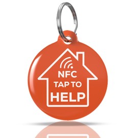 Taggly Dog and Cat ID Tags with QR Code and NFC, Pet ID Tags Dog Tags QR Code ID Tags, Pet Online Profile, Send Pet Location Alert Email When Scanning, Waterproof, Durable