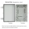 LMioEtool ABS Plastic Dustproof Waterproof IP65 Junction Box Hinged Shell