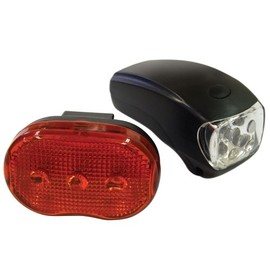 Streetwize SWCA7 Front and Rear Multi Function Superbright LED Bicycle Light Set