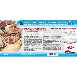 Elettrocasa SV 3 Roll – Vacuum Sealer Accessory (Vacuum Sealer Roll, 180 mm, 5000 mm)