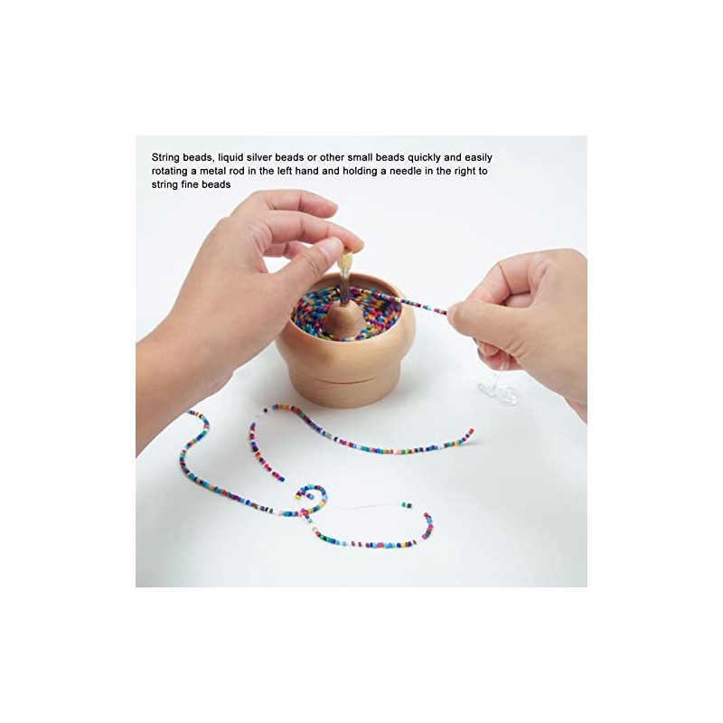 Hilandero de Cuentas, Kit de Cuenco Giratorio para Hacer Joyas,