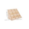 SHINEOFI Wooden Card Display Stand Display Shelves 3 Tiered Display