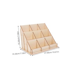 SHINEOFI Wooden Card Display Stand Display Shelves 3 Tiered Display Stand Greeting Cardboard Rack Retail Display Stand Portable Sticker Display Stand for Vendors