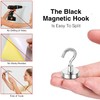 Magnetic Hooks, 25 lb+ Heavy Duty Earth Magnets with Hook