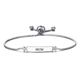 Philip Jones Mum ID Friendship Bracelet Created with Zircondia® Crystals