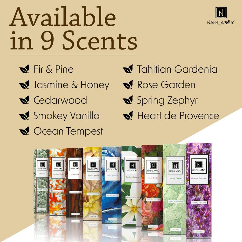 Nabila K - Cedarwood - Essential Oil Reed Diffuser -