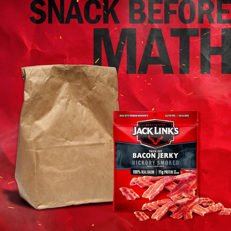 Jack Link's Bacon Jerky, Hickory Smoked - Flavorful Ready to