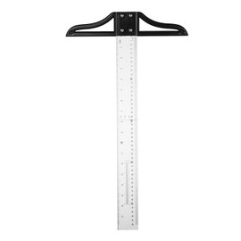ULTECHNOVO T Square -18 Inch/ 45cm T Ruler, T-Square Plastic Transparent Ruler, Detachable Architectural Scale Clear T Square for Crafting, Drafting and General Layout Work