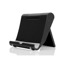 HZZADZXW Cell Phone Stand for Desk, Foldable and Adjustable Multi-Angle Holder Dock, Universal Compatibility for Most Phone and Tablet, Portable and Sturdy Design for Office and Home (Black)