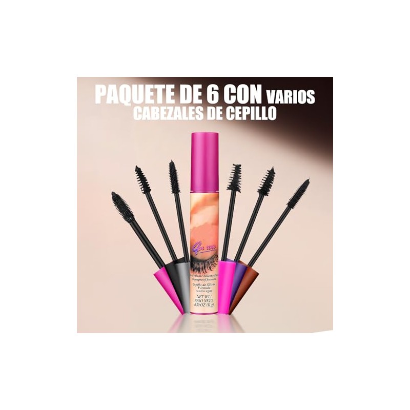 JANLOUS - Set de 6 Mascaras de Pestañas 4 en