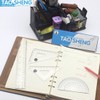 TAOSHENG 4Pcs Plastic Math Geometry Kit, Transparent Measuring Tool Set
