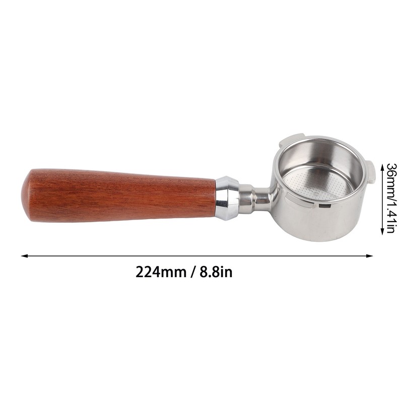 3 Ears Coffee Bottomless Portafilter Removable Stainless Steel Coffee Portafilter