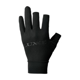 Gamakatsu Luxxe TEOTECT 3-Finger Cut Glove #1 Black L LE7003