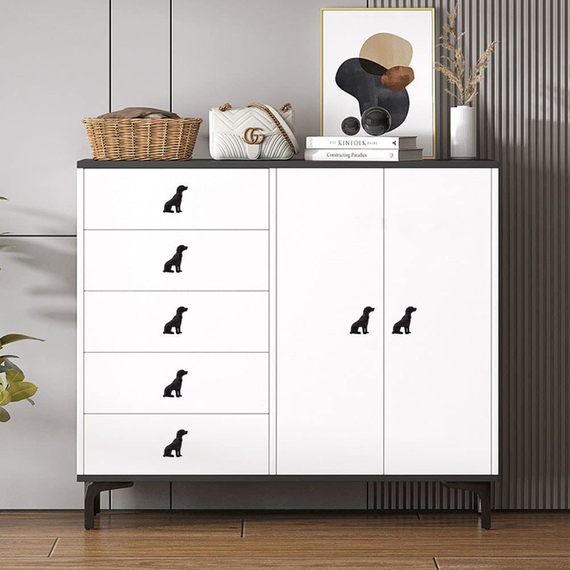 Mizhang Cabinet Knobs Drawer Knobs,Cute Metal Dog Decorative Knob Pulls