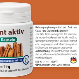 Pharma-Peter Cinnamon Active, 60 Capsules