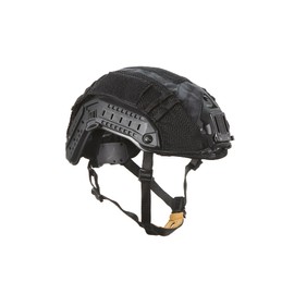 Lancer Tactical ABS Maritime Airsoft Helmet with Helmet Cover (Black, Large)