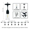 SUFEIMAS Outdoor String Lights LED 150FT with 45 Sockets 48pcs