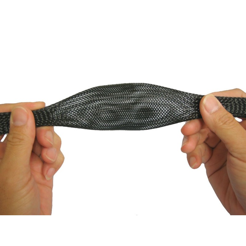 Polyester Braided Sleeve for Cable Covering (Black) Each Size 20M