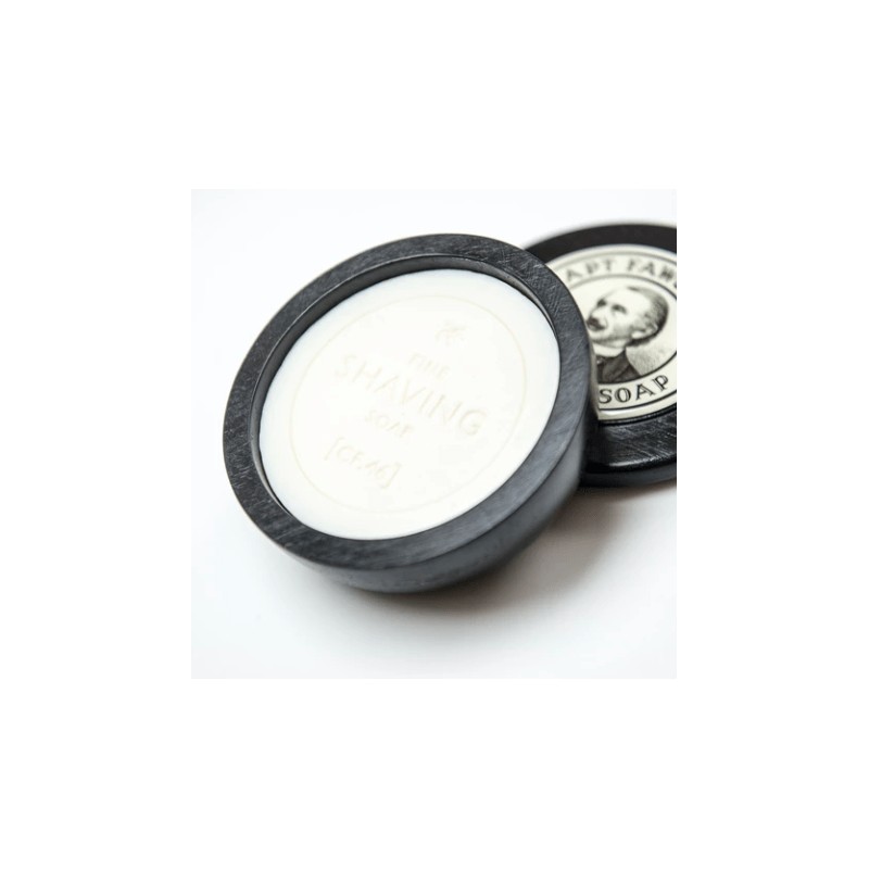 Captain Fawcett's Shaving Soap In Wooden Bowl 100g