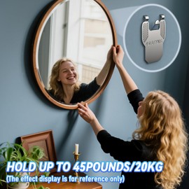 Picture Hangers 30Pcs Picture Hanging Kit for Drywall Heavy Duty Claw Picture Hanging Hooks-No Damage, Easy Install Picture Hanging Hardware for Frames, Mirrors, Art & Home Office Decor