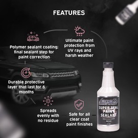Lane's Super Seal Paint Sealant Wax- Sealant Wax, UV Protection Wax, Paint Correction, Durable Protective Layers/Deep Gloss Paint Sealant, E-321, Size - 16 ounces