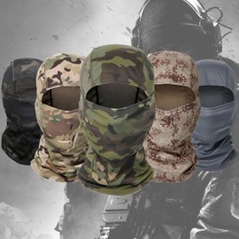 Balaclava Multi-Environment Outdoor Camouflage Tactical Quick-Dry Head Gear Flying Talf1210 One Size Ruins Black 3ea