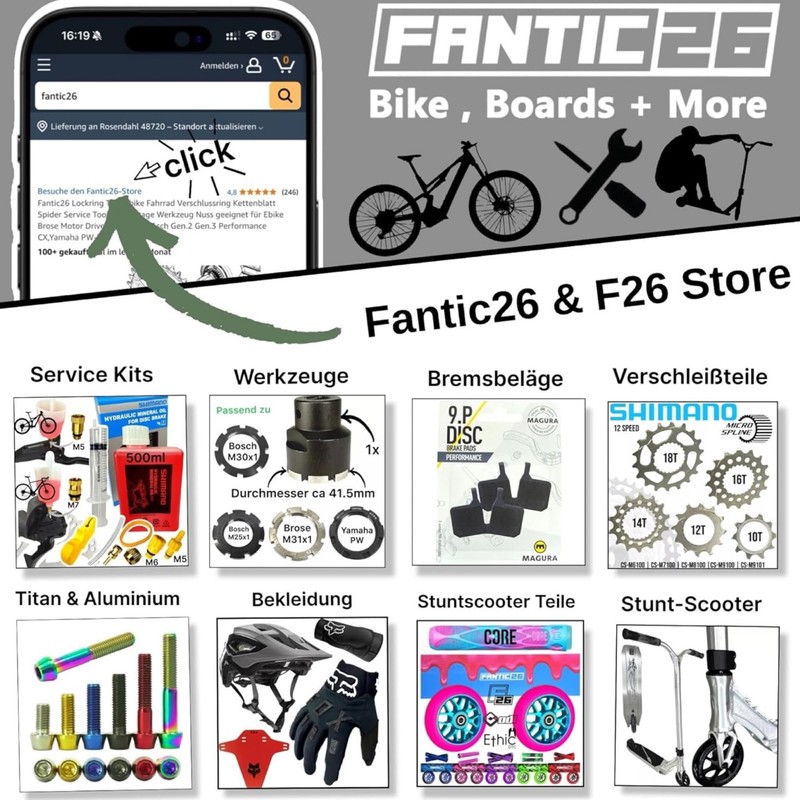 F26 Original KIOX Display Holder + Bicycle E-Bike Switching Unit,