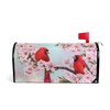 ALAZA Two Red Cardinal Birds Spring Flowers Summer Sakura Magnetic