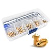 XIFOWE Nozzles 10 pcs 0.4mm 3D Printer Extruders Brass Nozzles