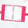 2026 Personal size week on two pages diary organiser refill