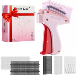 Stitchy Quick Mini Stitch Gun – Clothing Fixer with 1200 Fasteners & 5 Needles, Durable Tagging Gun for Quick Clothing Repairs & Hemming.