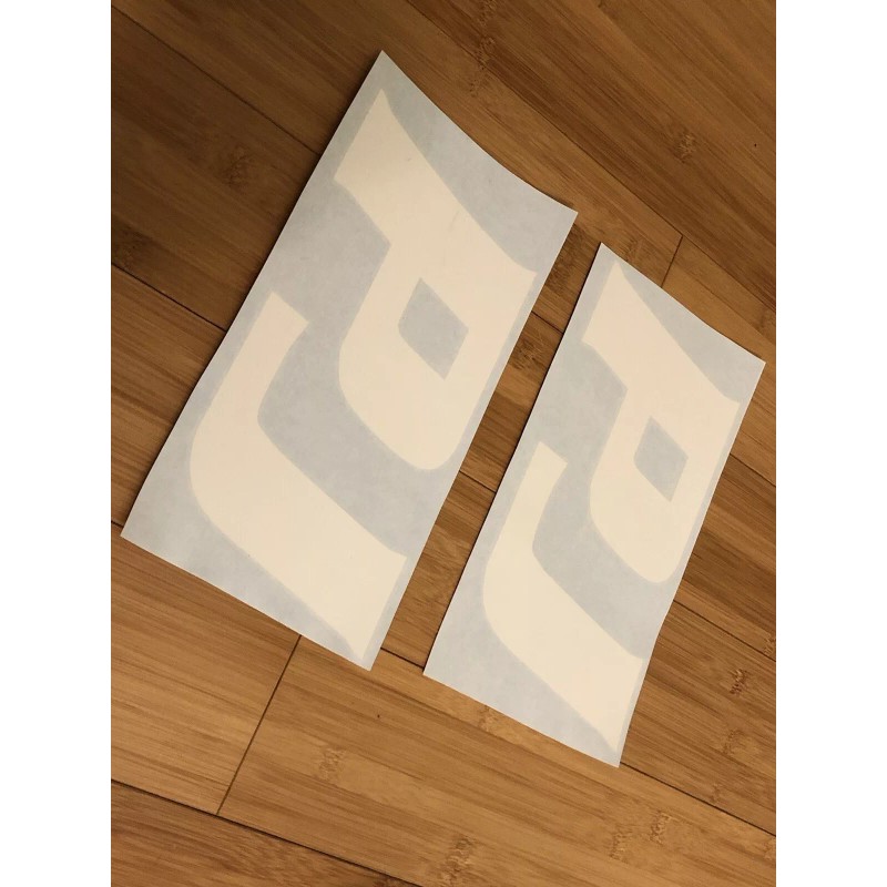 PJ Trailers Tongue Replacement 10” Stickers White (set Of 2)