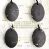 Shungite-Tolvu Shungite rock pendant "Goodness" Real shungite stone made in