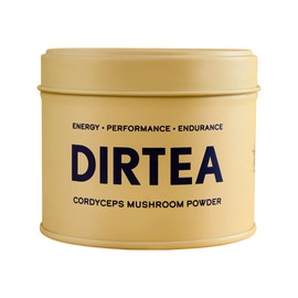 Dirtea Cordyceps Mushroom Powder for Energy, Performance & Endurance, 1 Tin of Mushroom Powder, 60g, Containing 30 Servings